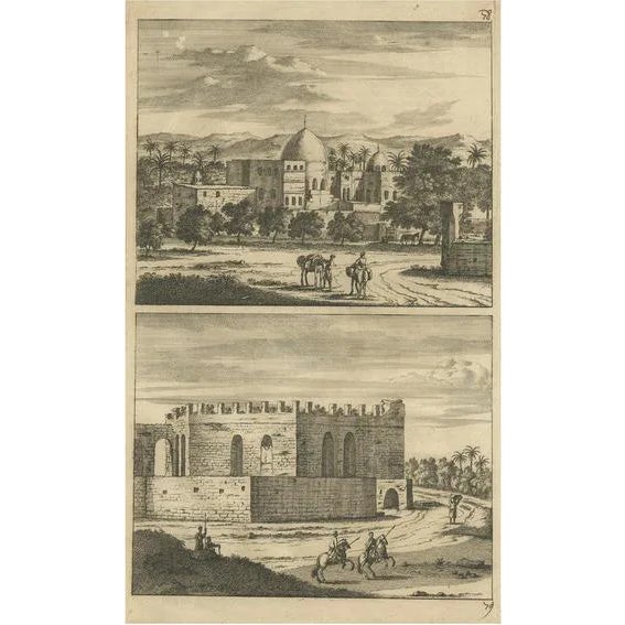 Aeg, Cairo in Egypt, 1698, Paper For Sale