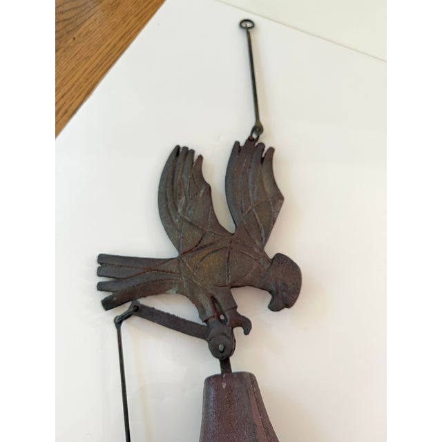 Metal Cosanti Originals Cast Bronze 'Save the Wilderness' Eagle Wind Bell, Chime For Sale - Image 7 of 12