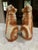 19th Century Antique Pair Bo’Ness Wally Spaniel Mantel Dogs - Staffordshire Style Scottish Pottery W/Glass Eyes & Gilt Details - 12.5” See Pics! For Sale In New Orleans - Image 6 of 12