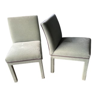 Barbara Barry Style Modern Dining Chairs - a Pair For Sale