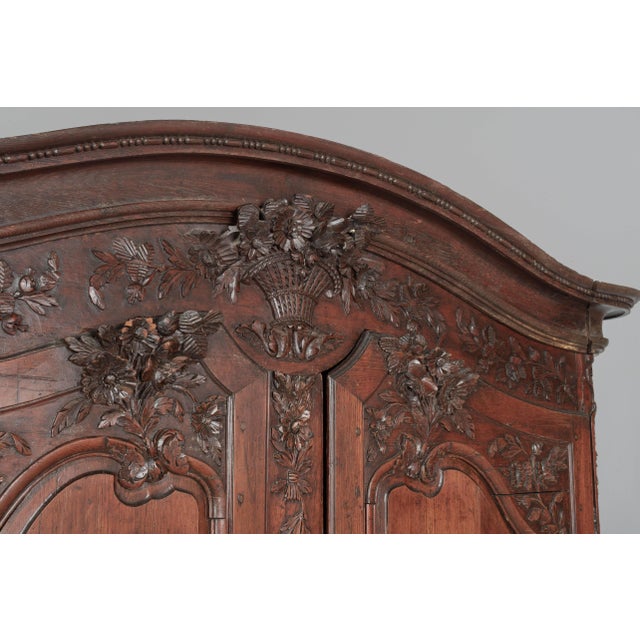 19th Century Louis XV Normandy Armoire For Sale - Image 9 of 12