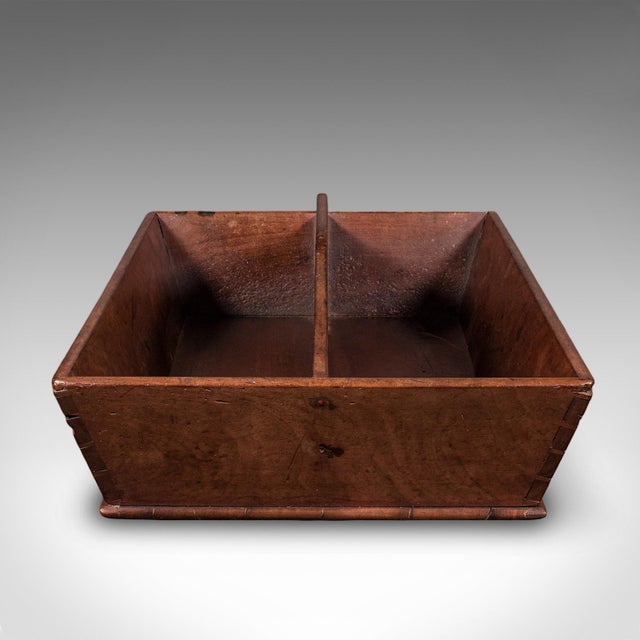 Traditional Antique Butler's Carry, English, Walnut, Country House, Work Box, Tray, Georgian For Sale - Image 3 of 10