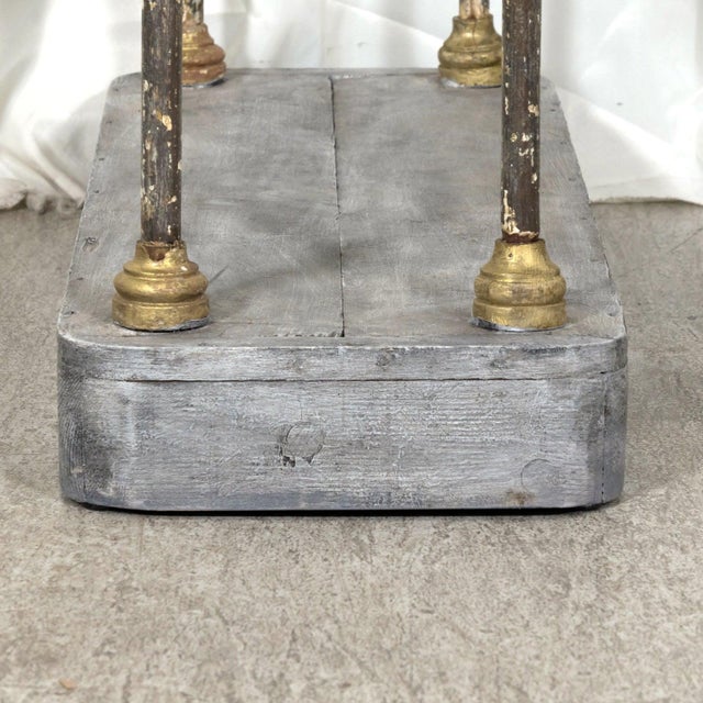 Bespoke French Industrial Artist's Shelf or Étagère With 19th Century Giltwood Fragments For Sale - Image 14 of 18