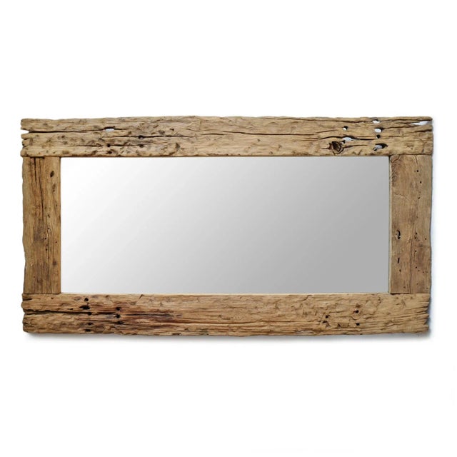 Beautiful vintage salvaged old railroad tie wood repurposed into rustic full length mirror frames. Each is unique with...