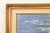 Blue Original Artist Signed Abstract Rocky Seascape Oil Painting in Carved Giltwood Frame For Sale - Image 8 of 13