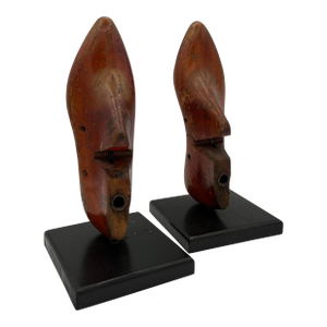 Vintage Shoe Mold Book End Sculpture