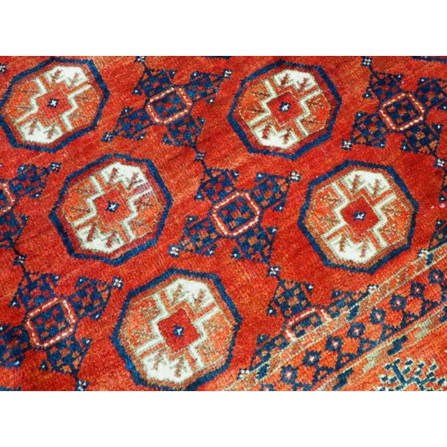 Hand Knotted Tekketurkmen Afghan Rug, 1920s For Sale - Image 12 of 13