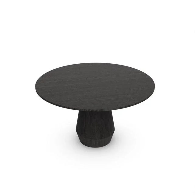 Modern Charlotte Dining Table in Black Oak by Collector For Sale - Image 4 of 5