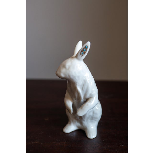 1980s Lenox China Porcelain Bunny Jewels Collection Rabbit Figurine ...