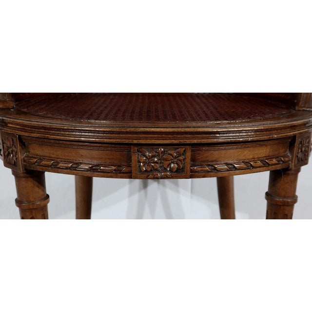 Louis XVI Style Office Armchair in Beech, 1900s For Sale - Image 13 of 18