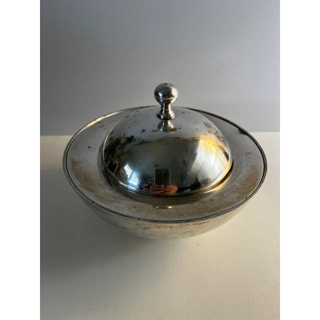 Mid-Century Modern William Adams Silver Plate Bowl For Sale - Image 10 of 10