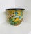 Vintage Chinese small planter / cache-pot with beautiful painted Peacocks birds and flowers scene. Has a drain hole on the...