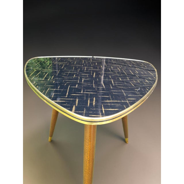 Black Vintage Coffee Table, 1950s For Sale - Image 8 of 11