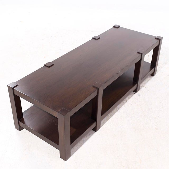 Eurocraft Walnut Coffee Table For Sale - Image 9 of 9