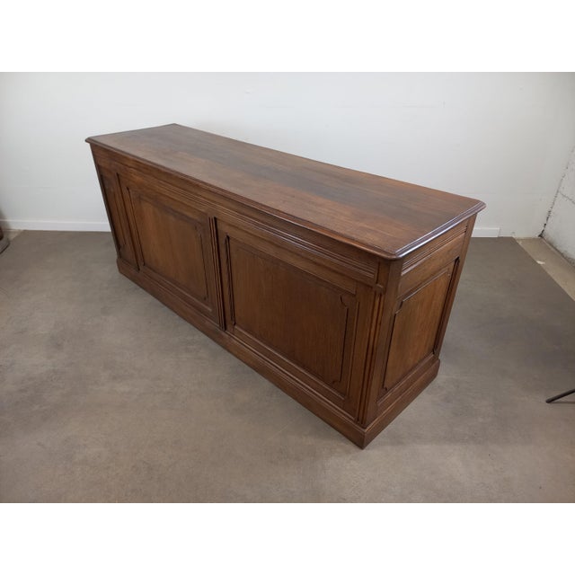 Antique Oak Shop Counter with Drawers, 1890s For Sale - Image 11 of 18