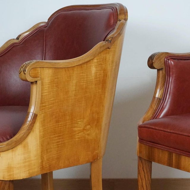 Art Deco Armchairs by Maurice Adams, 1930s, Set of 2 For Sale - Image 12 of 14