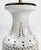 White Vintage Reticulated Blanc De Chine Table Lamps, a Pair For Sale - Image 8 of 10