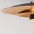 Mid-Century Modern Mid-Century Modern Iconic Rancho Mirage 95 in Dimmable Arc Lamp - 18 in Fleur 3-Tier Black Metal Saucer Shade Gold Leaf Interior, Brass Arc For Sale - Image 3 of 4