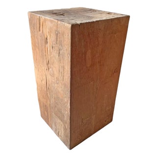 Teak Wood Pedestal Crafted in Java, Indonesia For Sale
