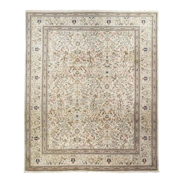 Vintage Persian Tabriz Rug 8'1'' X 10'1'' For Sale