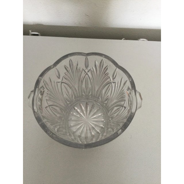 Vintage Cut Crystal Champagne or Wine Ice Bucket For Sale - Image 4 of 10