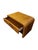 Tommy Bahama–style wicker side table featuring a warm honey-toned woven finish, rounded edges, a single drawer with unique...