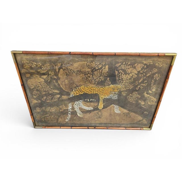 Monumental African Batik Leopard Panels from Babo, 1977, Set of 2 For Sale - Image 9 of 15