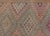 Vintage Turkish Kilim Rug With Peach, Sage, Gold and Soft Pink Diamonds 5'11 X 10'0 For Sale - Image 12 of 15