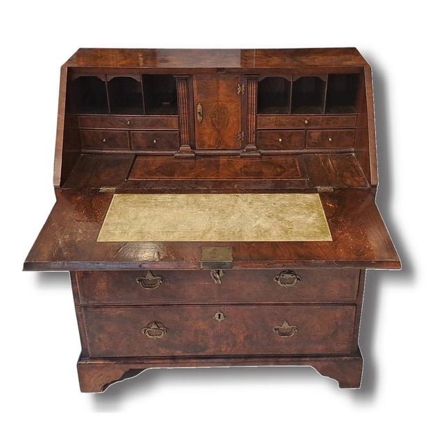 This flap features a walnut frame, a fine wood prized for its warm hue and rich grain, arranged to create natural...