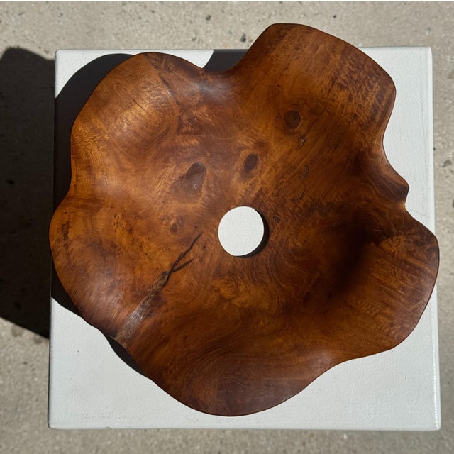 Small Wavy Leaf-Shaped Teak Pendant Light, 1980s For Sale - Image 15 of 18