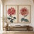 Red Ruby Petals Diptych – Vintage Japanese Botanical Prints (Set of 2), 40" X 60" For Sale - Image 8 of 9