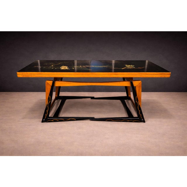 Three-in-one table in Hardwood with Chinoiserie theme, Unknown, 1950s - Lot 530 For Sale - Image 15 of 15