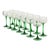 Vintage Alsace Wine Glasses with Green Stems from Luminarc, 1970s, Set of 14 For Sale - Image 9 of 14
