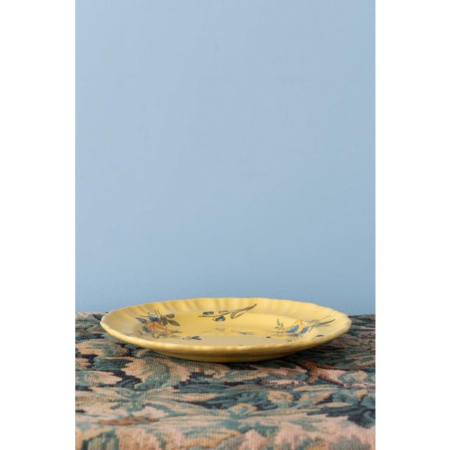 Marseille Faience Yellow Floral Plates, 1760, Set of 3 For Sale - Image 11 of 14