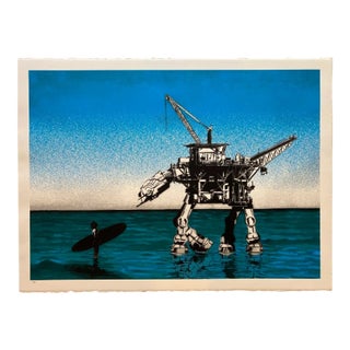 Drill & Spill Pop-Art Masterpiece by Legendary Los Angeles Based Artist Hijack Ed. 50 c.2019 For Sale