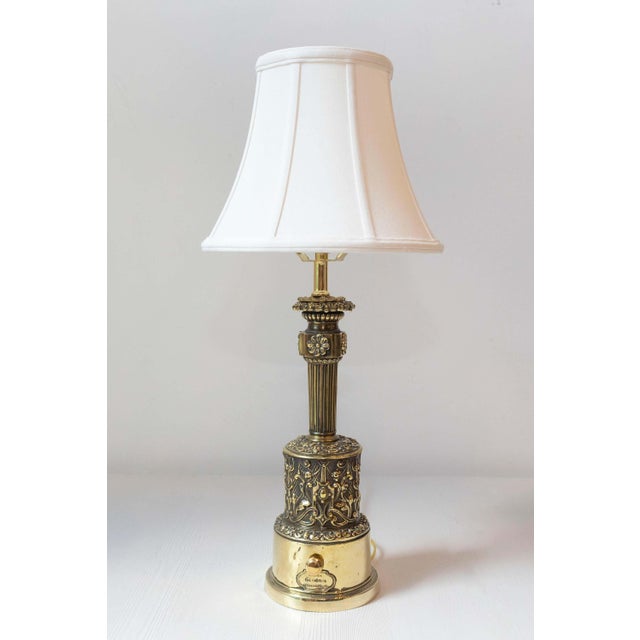 This elegant 19th-century Carcel lamp, originally designed for kerosene, has been expertly converted for modern...