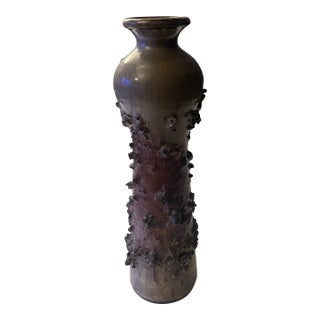 Icelandic Glit Lava Glass Vase, Sculptural Volcanic Form, C. 1970s For Sale