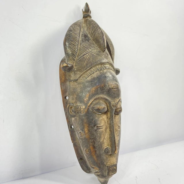 African Early 20th Century Baule Mask Côte d'Ivoire For Sale - Image 3 of 6