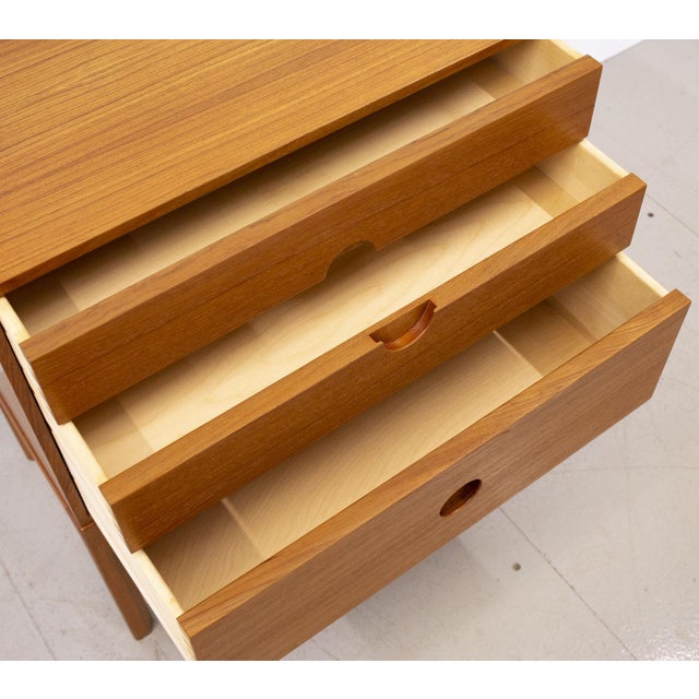 Brown Danish Model 386 Chest of Drawers in Teak by Kai Kristiansen by Aksel Kjersgaard, 1960s For Sale - Image 8 of 13