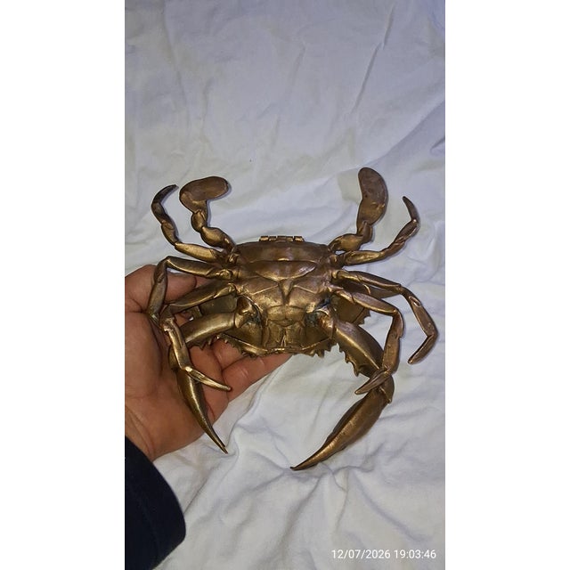 1960s Mid-Century Modern Blue Claw Crab For Sale - Image 4 of 7