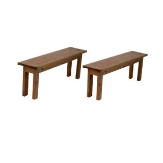 Set of Brutalist French Bench, 1960 For Sale