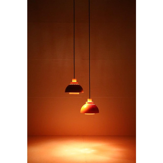 Danish Space Age Pendant Lamps by K. Kewo for Nordisk Solar, 1970s, Set of 2 For Sale - Image 16 of 18