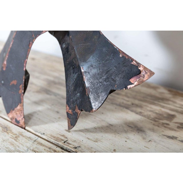 Large Antique French Clock Tower Hands in Copper For Sale - Image 10 of 17