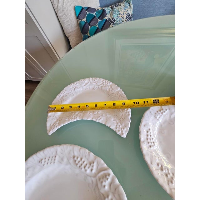 Antique White Late 20th Century Grazia Majolica Deruta Dinnerware Set- 47 Pieces For Sale - Image 8 of 11