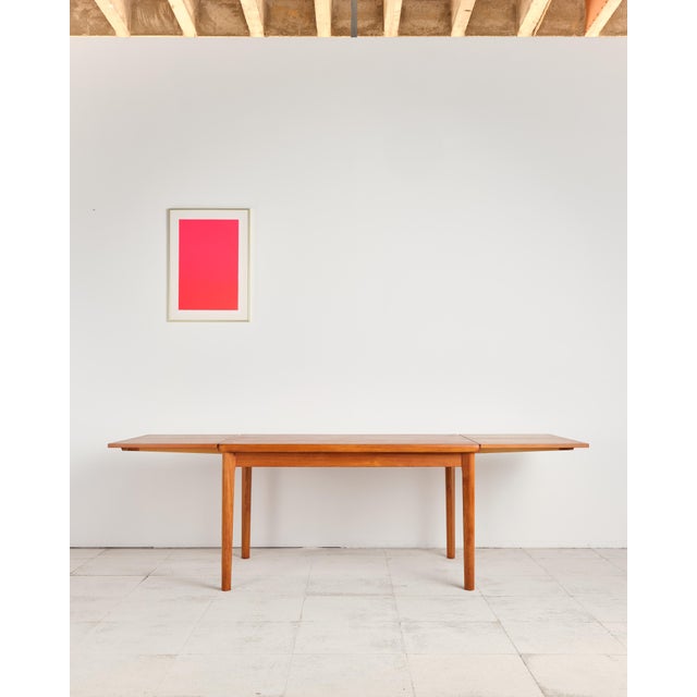Mid-Century Danish Extendable Dining Table in Teak by Henning Kjaernulf for Vejle Stole & Møbelfabrik, 1960s For Sale - Image 4 of 18
