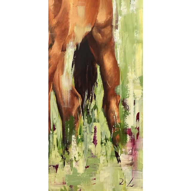 Realism Unbreakable by Richard Rodriguez | Oil on Canvas Painting of a horse's head For Sale - Image 3 of 5