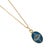 Metal Blue Enamel Evil Eye Minimalist Gold Protective Necklace For Sale - Image 7 of 8