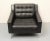 Black Leather Armchair, 1960s For Sale - Image 13 of 13
