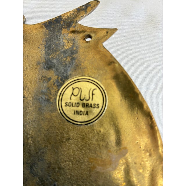 Vintage Solid Brass Pineapple Wall Hook For Sale - Image 9 of 9