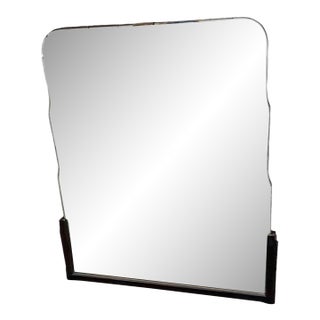 1920 Art Deco Walnut Mirror Bathroom/Hallway Mirror. For Sale